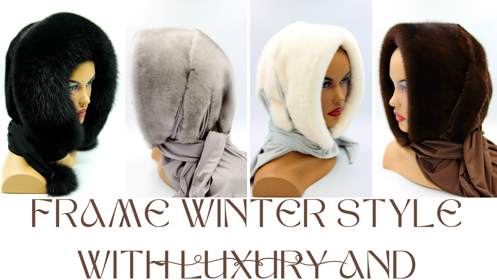 Luxurious Fur Hood Hats and Scarves for Women - Winter Elegance