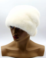 white fur hats