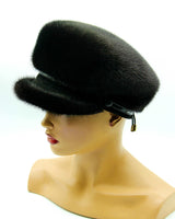 women mink cap