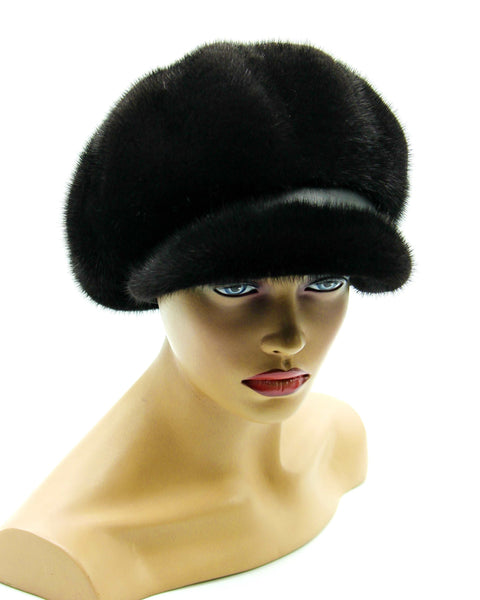 vintage black mink hat