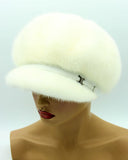 white mink hat