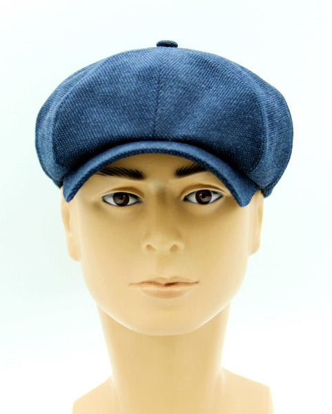 Blue newsboy cap for men | Caps&HatsUA