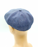 blue newsboy cap for men