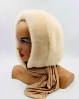fur scarf hat hood