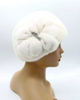 white fur hats for women