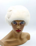 women's white trapper fur hats