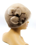 grey fur hat womens