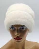 womens white fur hats