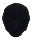 Men's newsboy hat cashmere black and brown cap - Caps&HatsUA