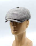 summer newsboy linen cap