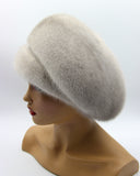 womens-voluminous-sapphire-mink-beret-right-profile-texture