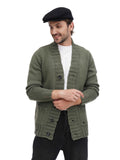 Man wearing black flat cap casual stance olive bomber jacket front view hands in pockets
