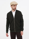 Man in sand beige linen newsboy cap full body casual outfit standing