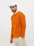 Profile angle white linen cap showing visor shape