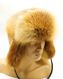 mens fox fur hat