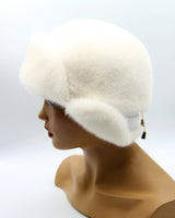 white fur hat women