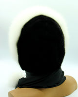 mink hats hood for women