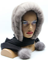 hood fur hat