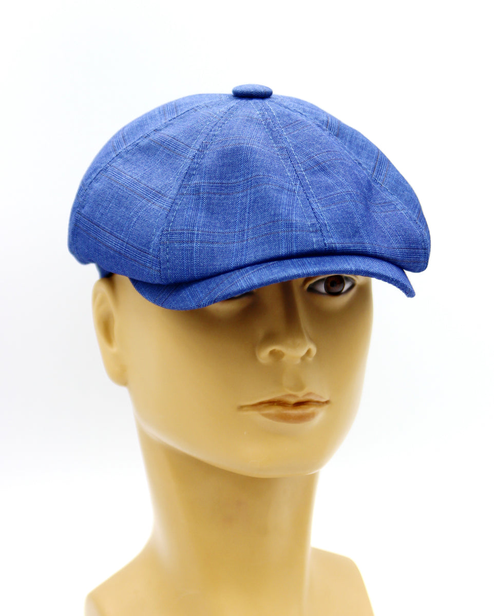 Summer newsboy hat blue Caps&HatsUA
