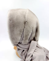 winter mink hood