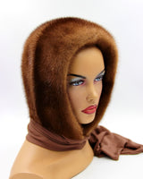 fur hat scarf