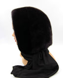 mink hat headscarf