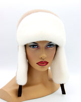 russian fur hat white