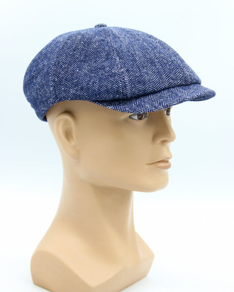wool newsboy cap with ear flaps