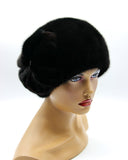 women winter hat with real fur
