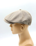 linen baker boy hat