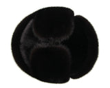 View mink fur  ushanka earflap detail
